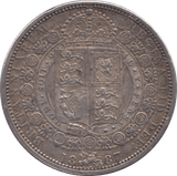 1887 HALFCROWN ( EF ) 6 - Halfcrown - Cambridgeshire Coins