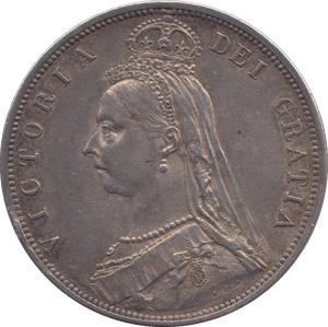 1887 HALFCROWN ( EF ) 6 - Halfcrown - Cambridgeshire Coins