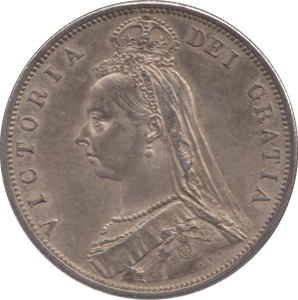 1887 HALFCROWN ( EF ) - Halfcrown - Cambridgeshire Coins