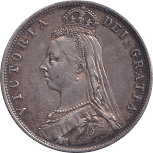 1887 HALFCROWN ( EF ) - HALFCROWN - Cambridgeshire Coins
