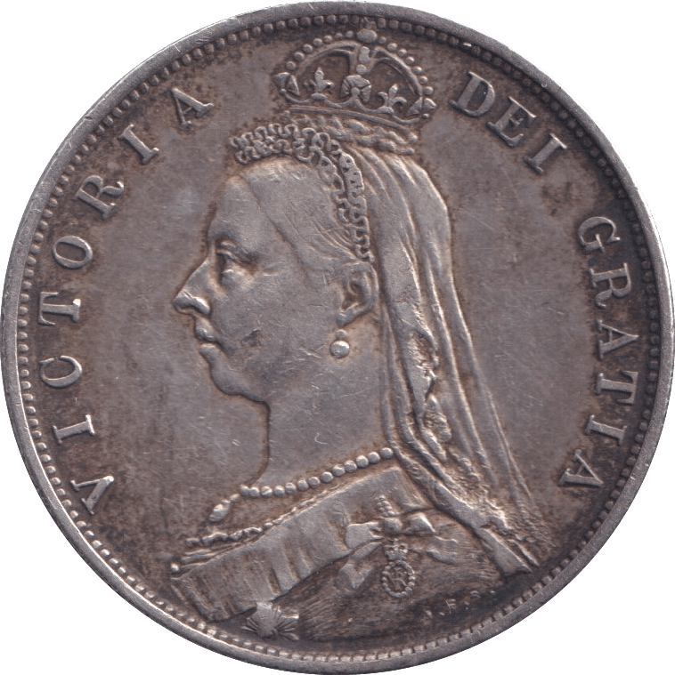 1887 HALFCROWN ( EF ) - HALFCROWN - Cambridgeshire Coins