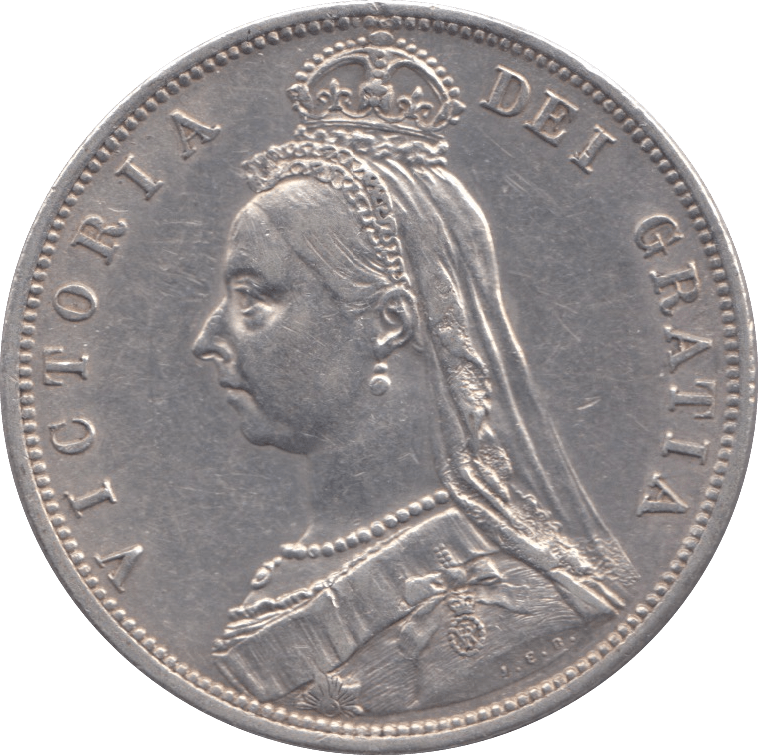 1887 HALFCROWN ( EF ) - HALFCROWN - Cambridgeshire Coins