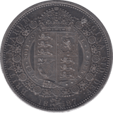 1887 HALFCROWN ( EF ) - Halfcrown - Cambridgeshire Coins