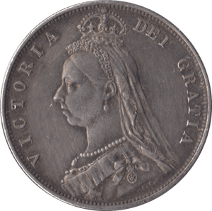 1887 HALFCROWN ( EF ) - Halfcrown - Cambridgeshire Coins