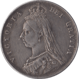 1887 HALFCROWN ( EF ) - Halfcrown - Cambridgeshire Coins