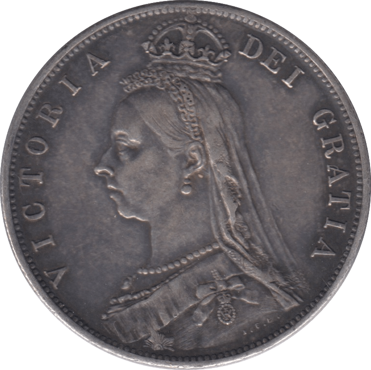 1887 HALFCROWN ( EF ) - Halfcrown - Cambridgeshire Coins