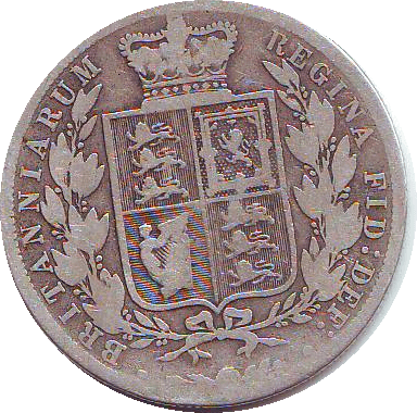 1887 HALFCROWN (F) - Halfcrown - Cambridgeshire Coins