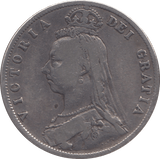 1887 HALFCROWN ( FINE ) 4 - Halfcrown - Cambridgeshire Coins