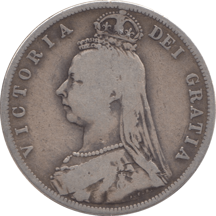 1887 HALFCROWN ( FINE ) 8 - Halfcrown - Cambridgeshire Coins