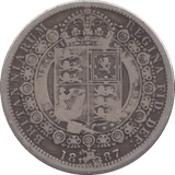 1887 HALFCROWN ( FINE ) 8 - Halfcrown - Cambridgeshire Coins