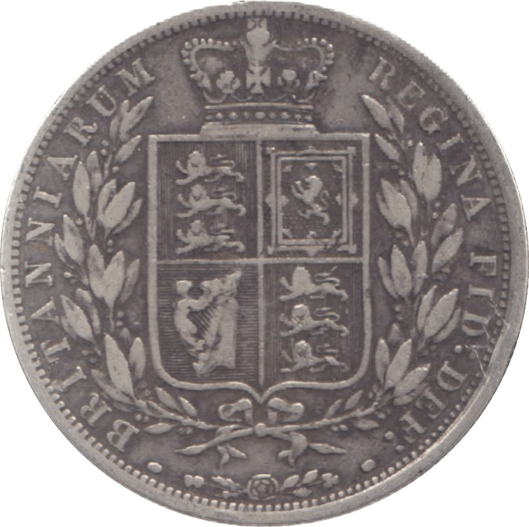 1887 HALFCROWN ( FINE ) - Halfcrown - Cambridgeshire Coins