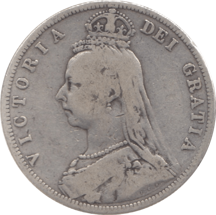1887 HALFCROWN ( FINE ) - Halfcrown - Cambridgeshire Coins