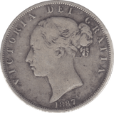 1887 HALFCROWN ( FINE ) - Halfcrown - Cambridgeshire Coins