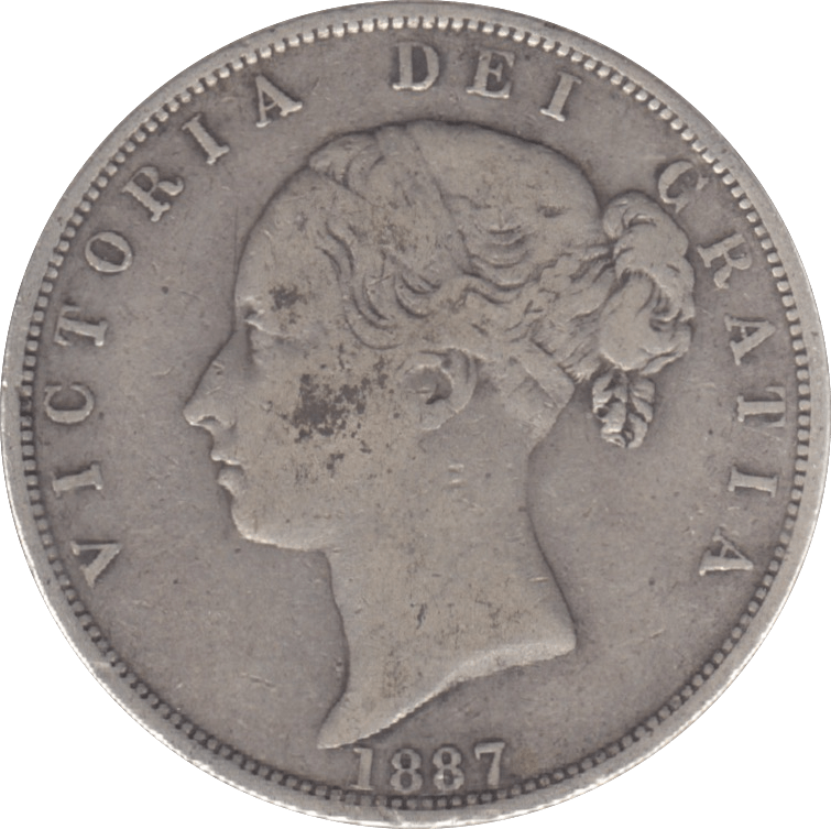 1887 HALFCROWN ( GF ) 6 - Halfcrown - Cambridgeshire Coins