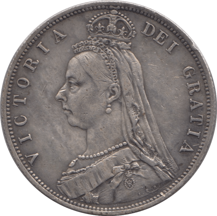 1887 HALFCROWN ( GVF ) 3 - Halfcrown - Cambridgeshire Coins