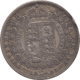 1887 HALFCROWN ( GVF ) 4 - Halfcrown - Cambridgeshire Coins