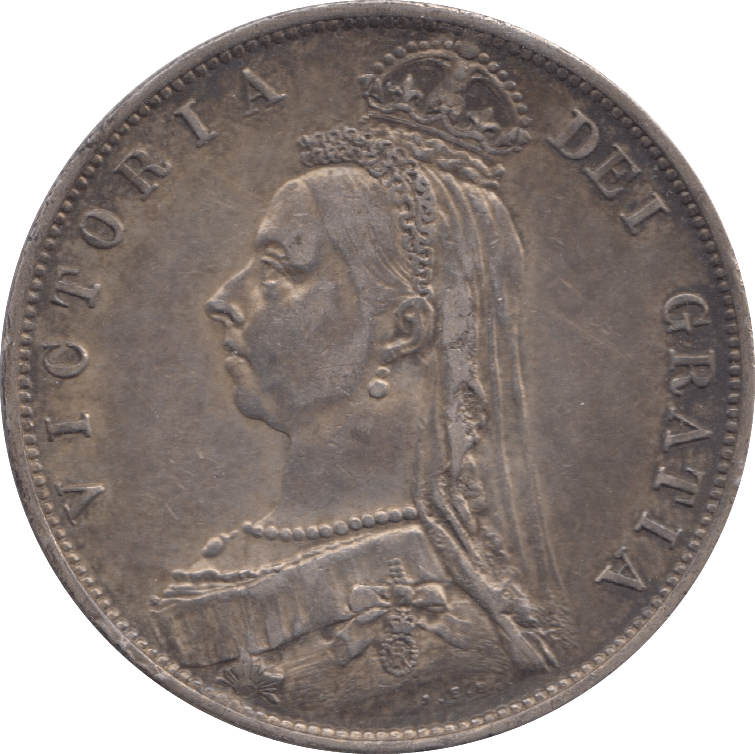 1887 HALFCROWN ( GVF ) 4 - Halfcrown - Cambridgeshire Coins