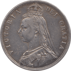 1887 HALFCROWN ( GVF ) 5 - Halfcrown - Cambridgeshire Coins
