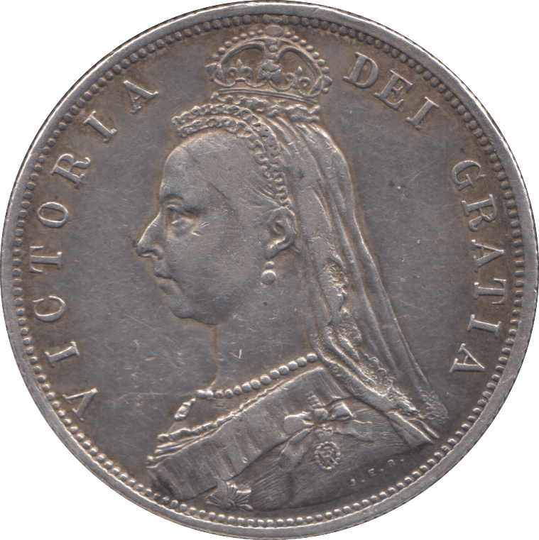 1887 HALFCROWN ( GVF ) 5 - Halfcrown - Cambridgeshire Coins