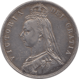 1887 HALFCROWN ( GVF ) 5 - Halfcrown - Cambridgeshire Coins