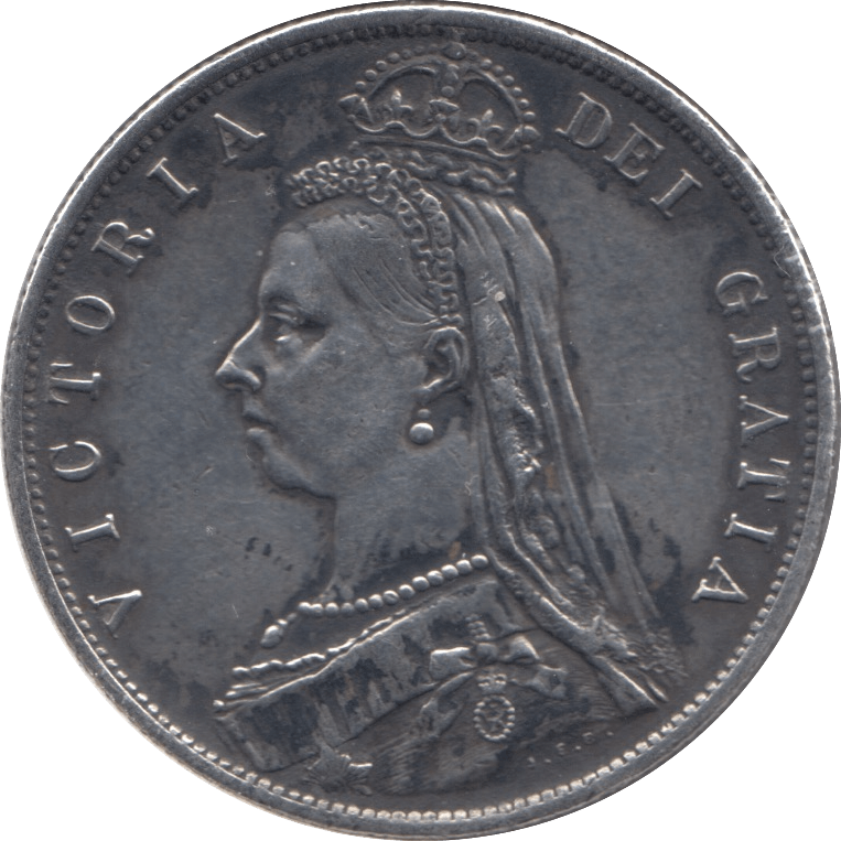 1887 HALFCROWN ( GVF ) 6 - Halfcrown - Cambridgeshire Coins