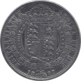 1887 HALFCROWN ( GVF ) 6 - Halfcrown - Cambridgeshire Coins