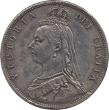 1887 HALFCROWN ( GVF ) 8 - Halfcrown - Cambridgeshire Coins