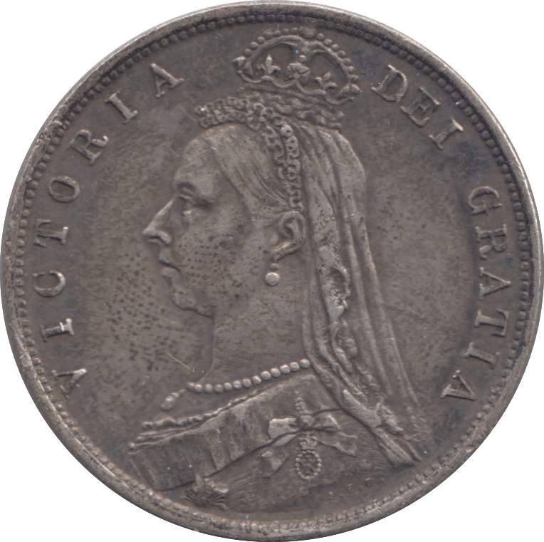 1887 HALFCROWN ( GVF ) 9 - Halfcrown - Cambridgeshire Coins