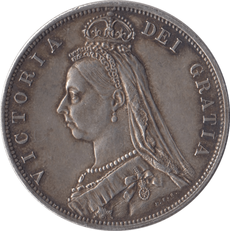 1887 HALFCROWN ( GVF ) - Halfcrown - Cambridgeshire Coins