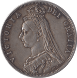 1887 HALFCROWN ( GVF ) - Halfcrown - Cambridgeshire Coins