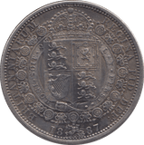 1887 HALFCROWN ( GVF ) - Halfcrown - Cambridgeshire Coins