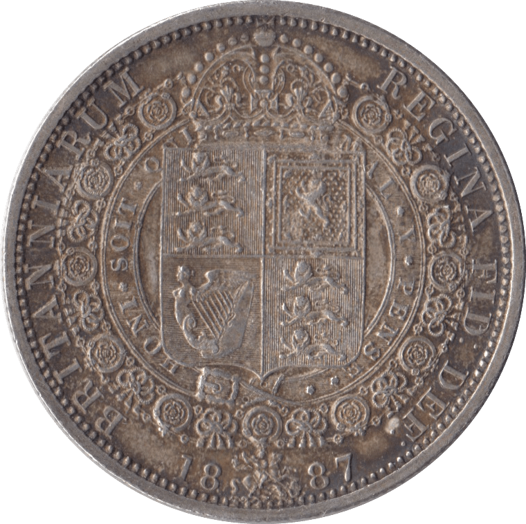 1887 HALFCROWN ( GVF ) - Halfcrown - Cambridgeshire Coins