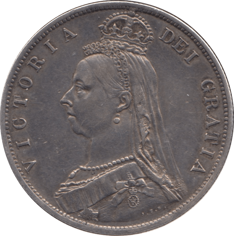 1887 HALFCROWN ( GVF ) - Halfcrown - Cambridgeshire Coins