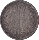 1887 HALFCROWN ( GVF ) - Halfcrown - Cambridgeshire Coins