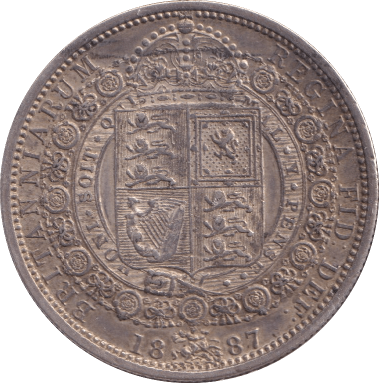 1887 HALFCROWN ( GVF ) - HALFCROWN - Cambridgeshire Coins