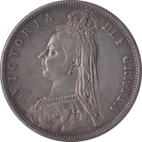 1887 HALFCROWN ( GVF ) - Halfcrown - Cambridgeshire Coins