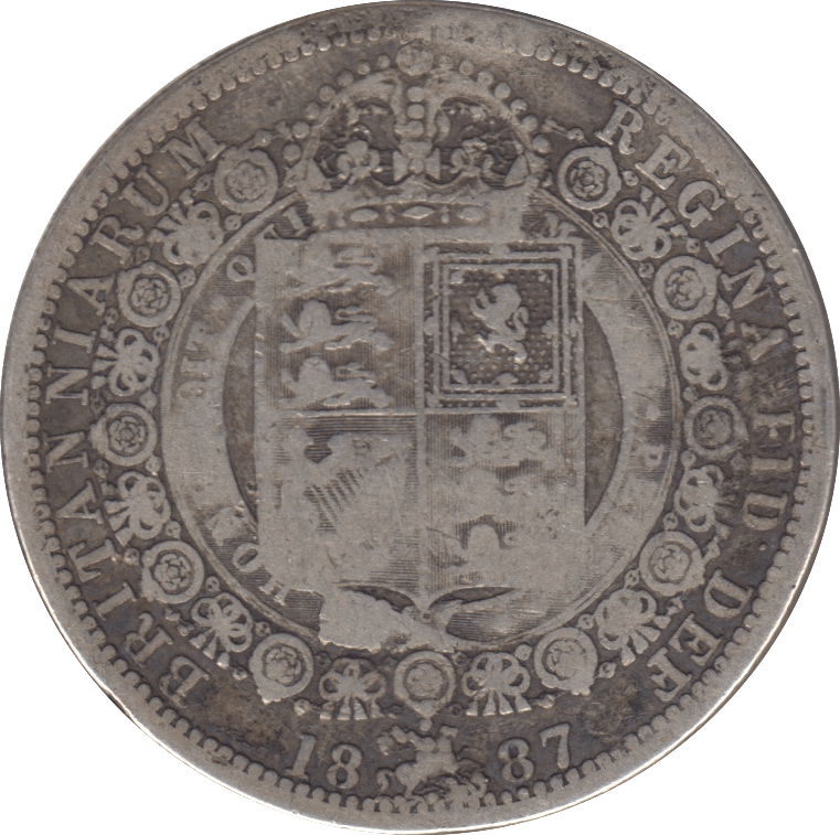 1887 HALFCROWN (NF) 6 - Halfcrown - Cambridgeshire Coins