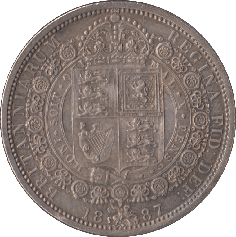 1887 HALFCROWN ( UNC ) - Halfcrown - Cambridgeshire Coins