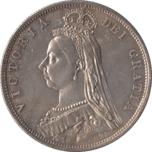 1887 HALFCROWN ( UNC ) - Halfcrown - Cambridgeshire Coins