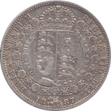 1887 HALFCROWN ( VF ) 3 - Halfcrown - Cambridgeshire Coins
