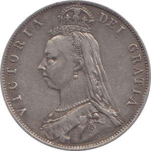 1887 HALFCROWN ( VF ) 3 - Halfcrown - Cambridgeshire Coins