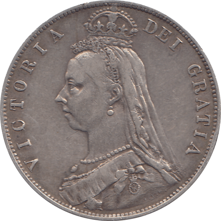 1887 HALFCROWN ( VF ) 3 - Halfcrown - Cambridgeshire Coins