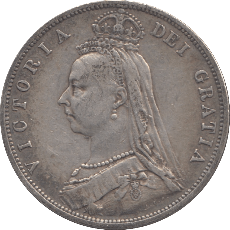 1887 HALFCROWN ( VF ) 3 - Halfcrown - Cambridgeshire Coins