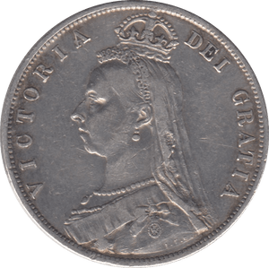 1887 HALFCROWN ( VF ) 4 - Halfcrown - Cambridgeshire Coins