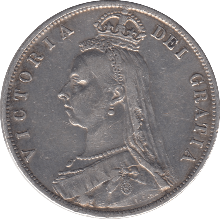 1887 HALFCROWN ( VF ) 4 - Halfcrown - Cambridgeshire Coins
