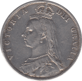 1887 HALFCROWN ( VF ) 4 - Halfcrown - Cambridgeshire Coins