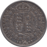 1887 HALFCROWN ( VF ) - Halfcrown - Cambridgeshire Coins
