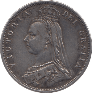 1887 HALFCROWN ( VF ) - Halfcrown - Cambridgeshire Coins