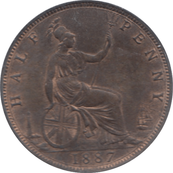1887 HALFPENNY ( AUNC ) 23 - Halfpenny - Cambridgeshire Coins