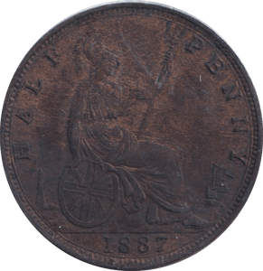 1887 HALFPENNY ( AUNC ) - Halfpenny - Cambridgeshire Coins